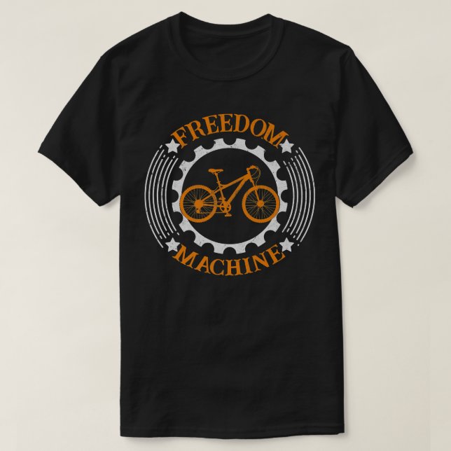 Camiseta Máquina de la libertad Ciclo de ciclismo de montañ (Diseño del anverso)