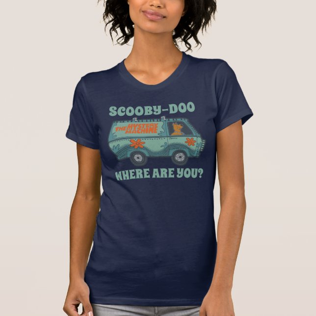 Camiseta Máquina de misterio paisamente Scooby-Doo Driing (Anverso)