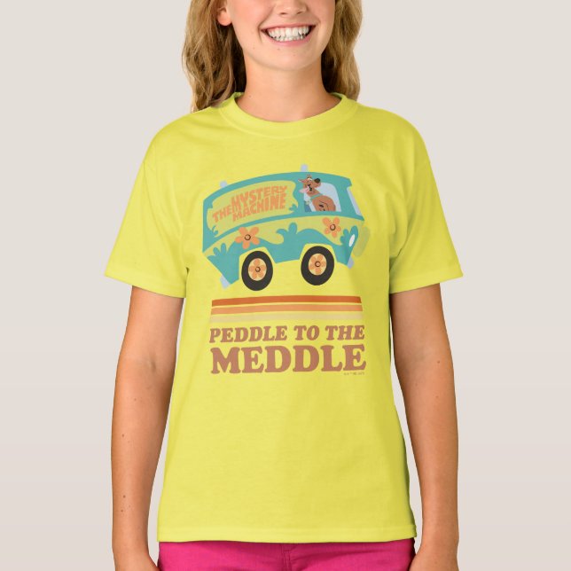 Camiseta Máquina de misterio Scooby-Doo "Peddle to Meddle" (Anverso)
