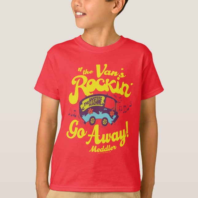 Camiseta Máquina de misterio "Si la camioneta es Rockin". (Anverso)