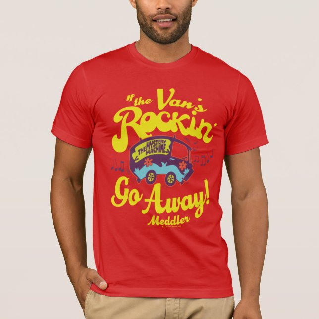 Camiseta Máquina de misterio "Si la camioneta es Rockin". (Anverso)