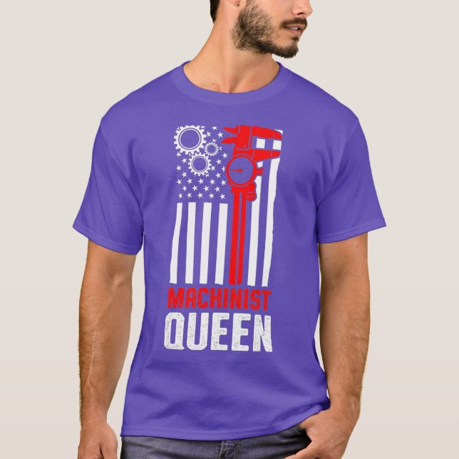Camiseta Máquina de Queen Operador de Máquinas Mecanizadora (Anverso)