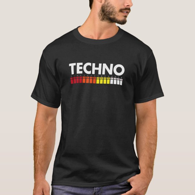 Camiseta Máquina de tambor Techno 808 (Anverso)