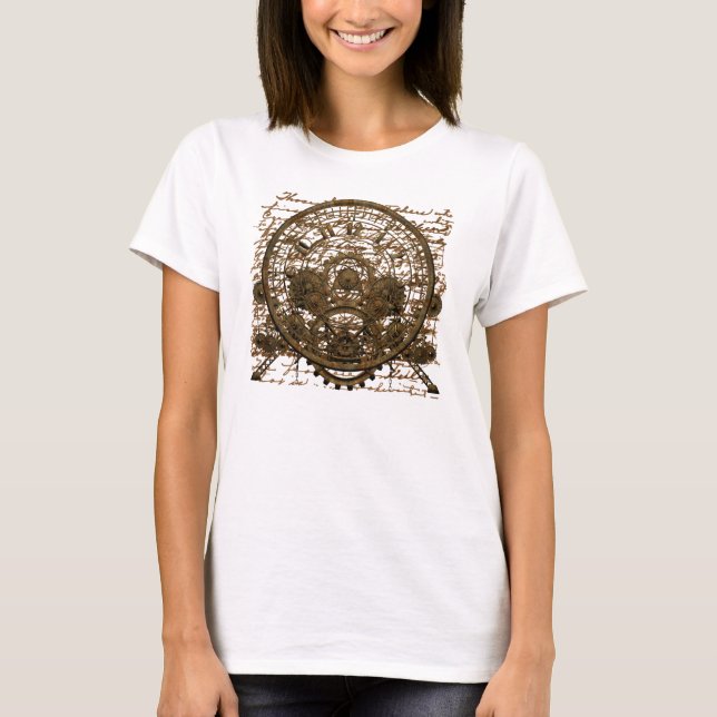 Camiseta Máquina de tiempo de Steampunk #1A (Anverso)