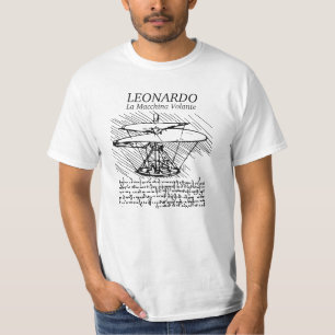 Camiseta ¡Máquina de vuelo de Leonardo da Vinci! El vuelo