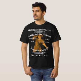 Camiseta Máquina del Tiempo Galípoli Dardanelos Primera Gue