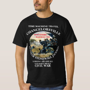 CAMISETA MÁQUINA DEL TIEMPO VIAJE BATALLA DE CHANCELORSVILL