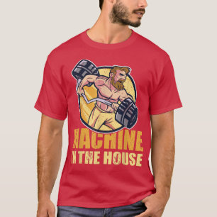 Camiseta Máquina fuerte en el accesso del constructor de cu