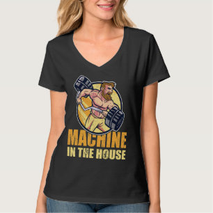 Camiseta Máquina Fuerte En La Casa Bodybuilder Accesso