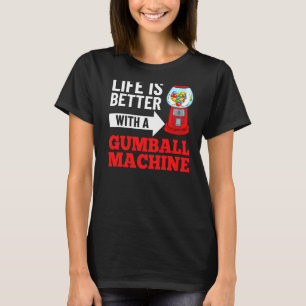 Camiseta Máquina Gumbal Gum Ball Burbuja Goma de mascar