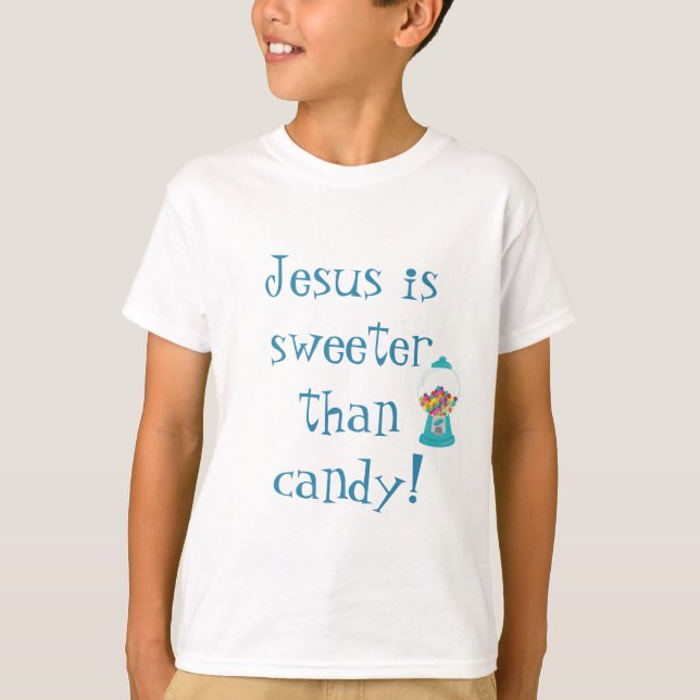 Camiseta Máquina Gumbal Jesús es más dulce que el dulce (Anverso)