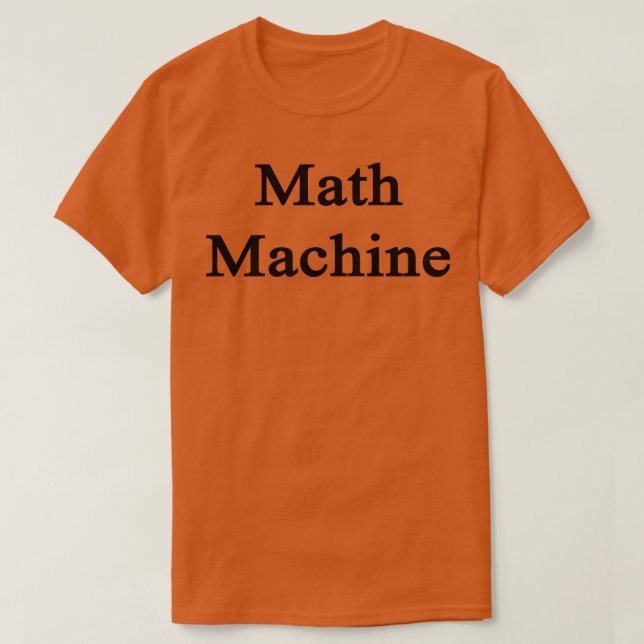 Camiseta Máquina matemática (Diseño del anverso)