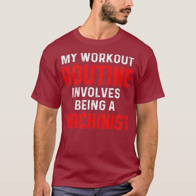Camiseta Máquina mecánica de entrenamiento (Anverso)