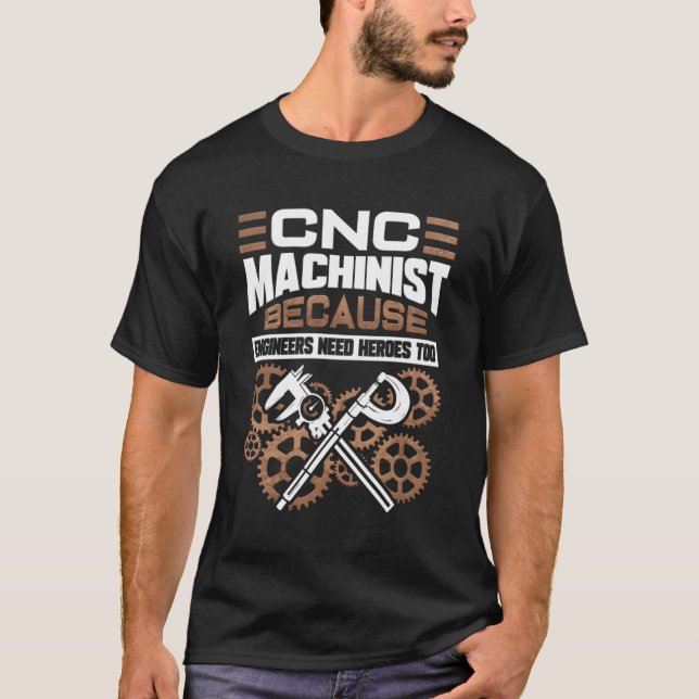 Camiseta Máquina Operadora De Cnc (Anverso)