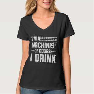 Camiseta Máquina operadora de máquinas mecanizadora 10