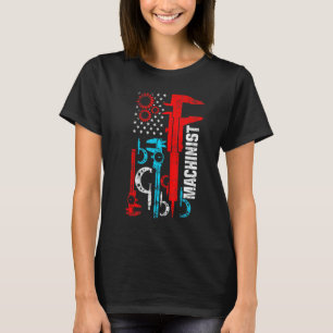 Camiseta Máquina operadora de máquinas mecanizadora Machini