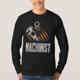 Camiseta Máquina operadora de máquinas mecanizadora Machini