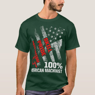 Camiseta Máquina operadora de marca de EE.UU.