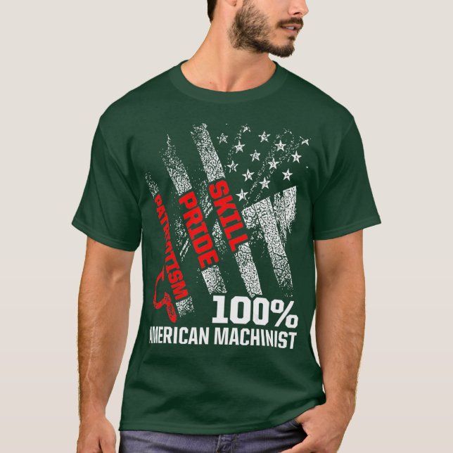 Camiseta Máquina operadora de marca de EE.UU. (Anverso)