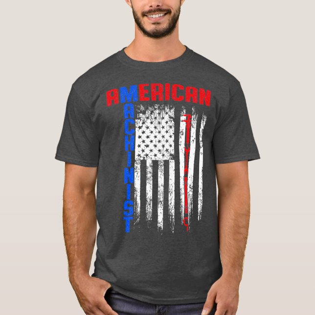 Camiseta Máquina operadora de marca de potencia mecánica (Anverso)