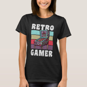 Camiseta Máquina Pinball Retro Gamer Vintage