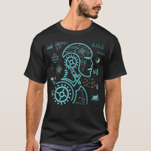 Camiseta Máquina profunda de inteligencia artificial de ca