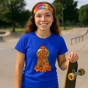 Camiseta Máquina retro psicodélica de Gumball