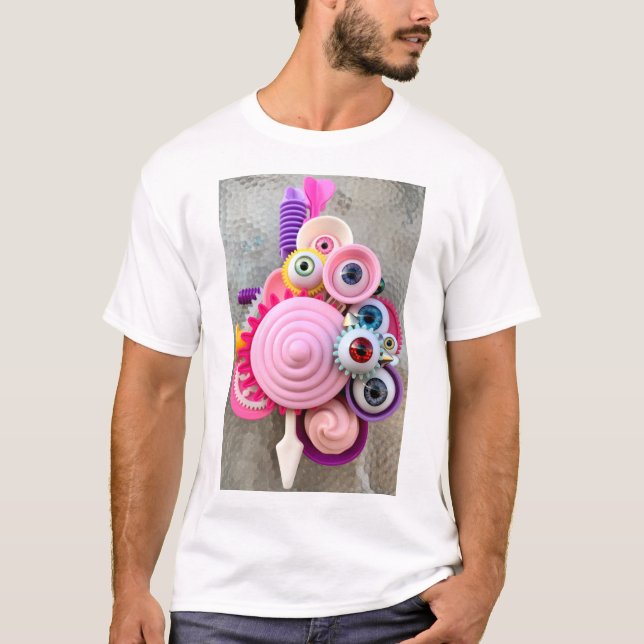 Camiseta Máquina rosa (Anverso)
