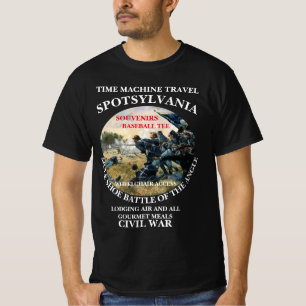 CAMISETA MÁQUINA TEMPORAL BATALLA DE VIAJE DE SPOTSYLVANIA