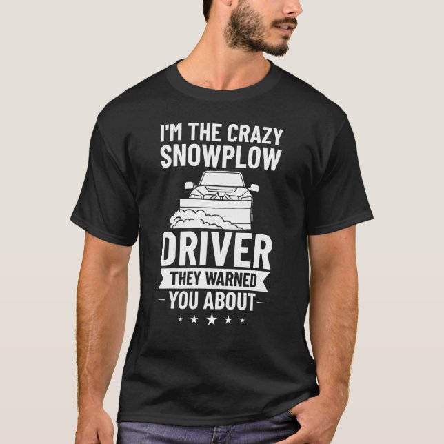 Camiseta Máquina Tractor De Nieve Tractor De Nieve Conducto (Anverso)