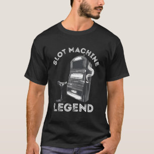 Camiseta Máquina tragaperras Leyenda Casino Jugador de apue