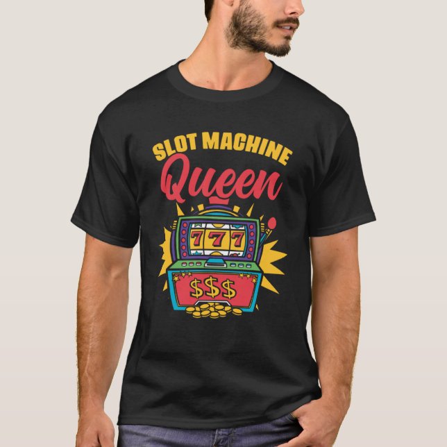 Camiseta Máquina tragaperras Reina Casino Casino Poker Gamb (Anverso)