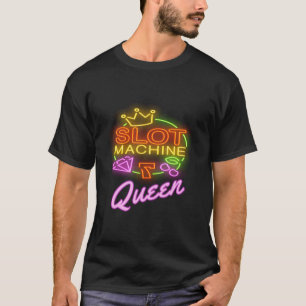 Camiseta Máquina tragaperras Reina Casino Divertido Apuesta