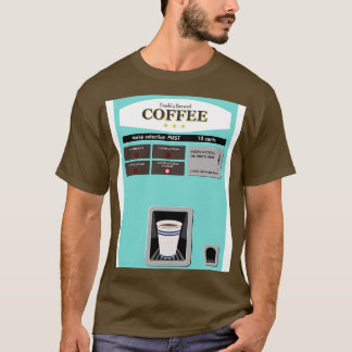 Camiseta Máquina vendedora de café de época