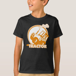 Camiseta Maquinaria agrícola anaranjada del tractor