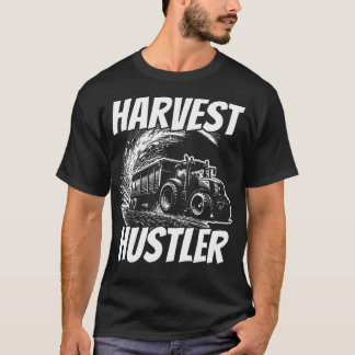 Camiseta Maquinaria Agrícola Tractor Granjero Harvest Hustl