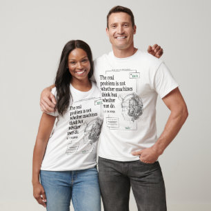 Camiseta Máquinas con problemas reales Hombres piensan en c