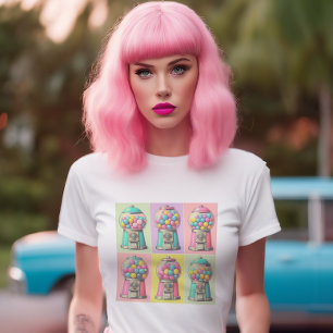 Camiseta Máquinas de Bubblegum de estilo retro