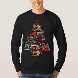 Camiseta Máquinas de coser Árbol de Navidad Amantes de cose