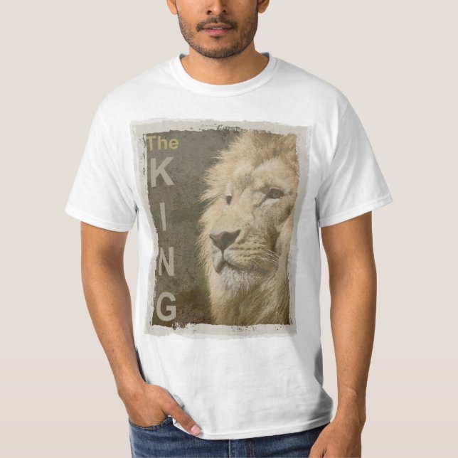 Camiseta Máquinas de plantilla superior de león animal Valo (Anverso)