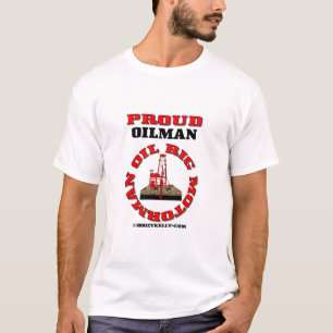 Camiseta Maquinista de la plataforma petrolera, camiseta,