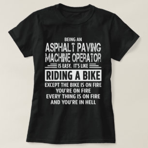 Camiseta Maquinista de pavimentación del asfalto