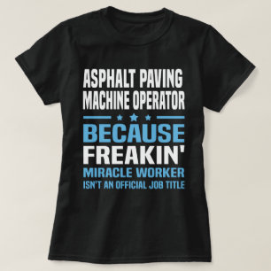 Camiseta Maquinista de pavimentación del asfalto
