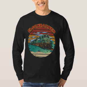 Camiseta Maquinista de tren locomotora amo los trenes ferro