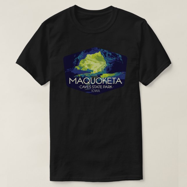 Camiseta Maquoketa Caves State Park Sticker.png (Diseño del anverso)