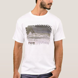 Camiseta Mar agitado de Claude Monet el   en Etretat,