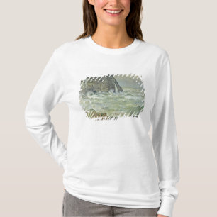Camiseta Mar agitado de Claude Monet el en Etretat, 1883