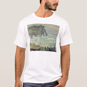 Camiseta Mar agitado de Claude Monet el   en Etretat, 1883