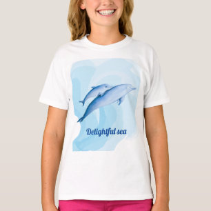 Camiseta Mar asombroso con delfines
