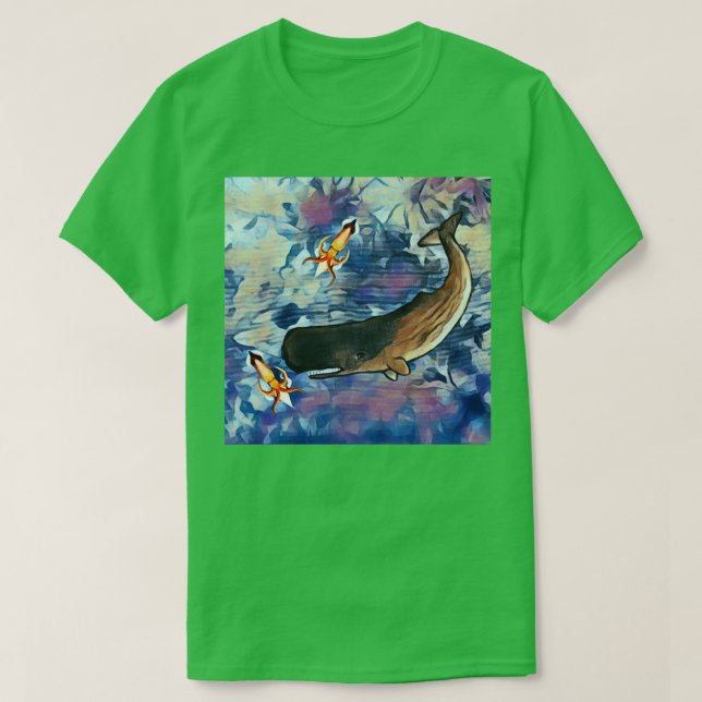 Camiseta Mar Azul profundo (Diseño del anverso)